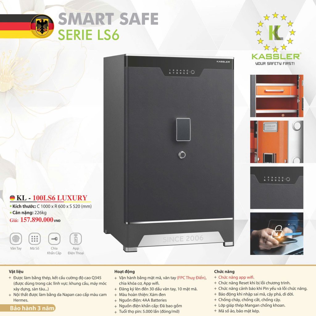 KÉT SẮT THÔNG MINH KL-100LS6 LUXURY
